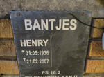 BANTJES Henry 1936-2007