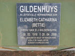 GILDENHUYS Elizabeth Catharine 1918-2008