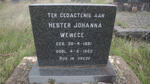 WEWEGE Hester Johanna 1881-1962 