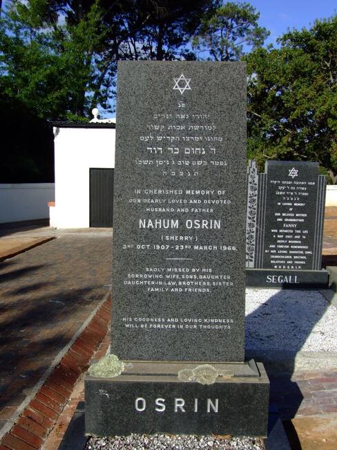 OSRIN Nahum 1907-1966