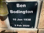 BODINGTON Ben 1938-2020