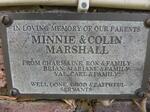 MARSHALL Colin & Minnie
