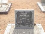 BENADE Jannie 1891-1959