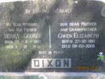 DIXON Henry George 1905-1971 & Gwen Elizabeth 1911-2006