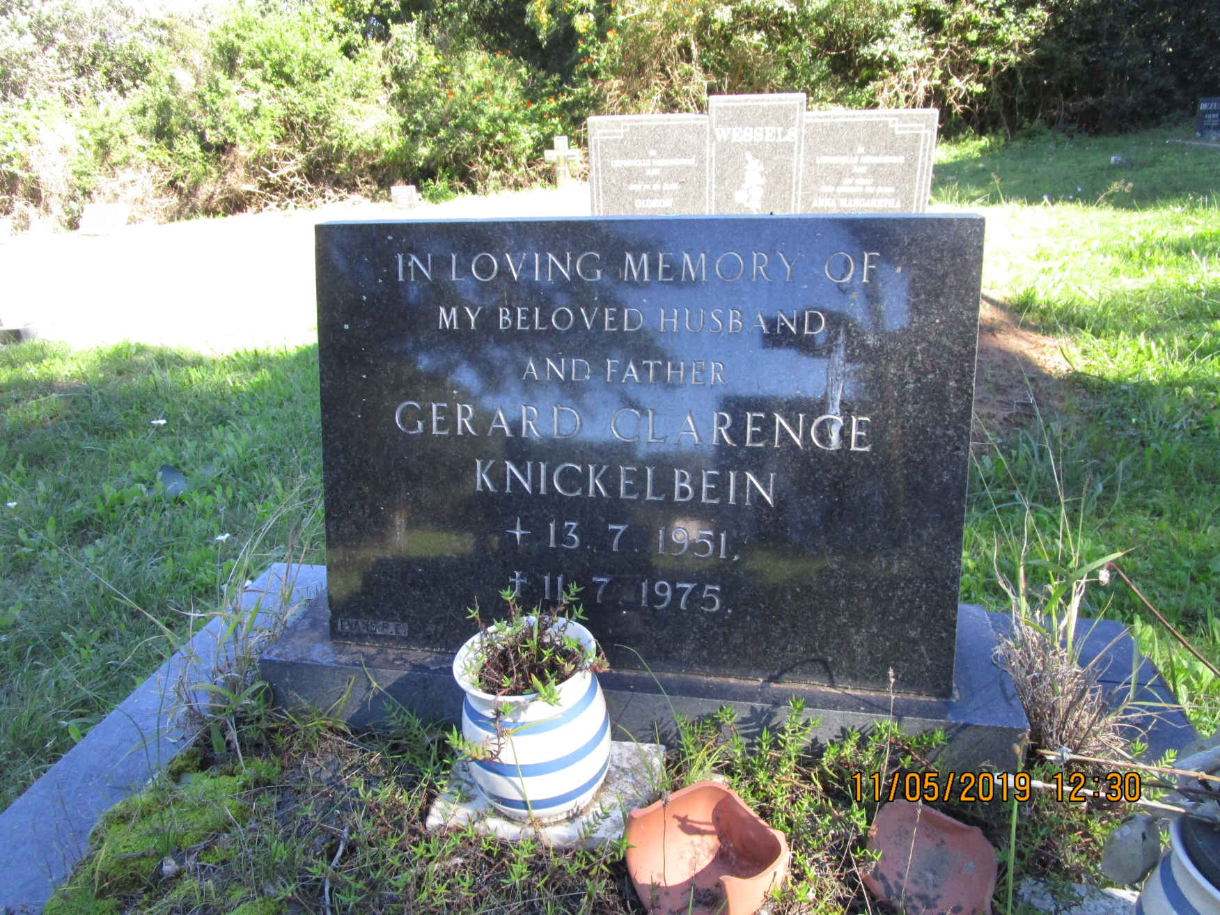 KNICKELBEIN Gerard Clarence 1951-1975