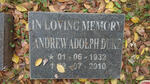 DUKE Andrew Adolph 1932-2010