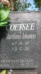 COETSEE Marthinus Johannes 1937-2013