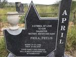 APRIL Phila Phylis 1964-2008