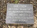 GOETSCH Mavis Myrtle 1933-1987