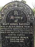 KEMLO Alexander 1839-1913 & Mary Agnes RATTRAY 1853-1896