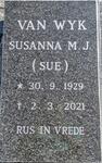 WYK Susanna M.J., van 1929-2021