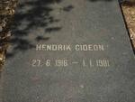 GIDEON Hendrik 1916-1981