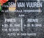 VUUREN Fires, Jansen van 1941-2020 & Rens 1945-