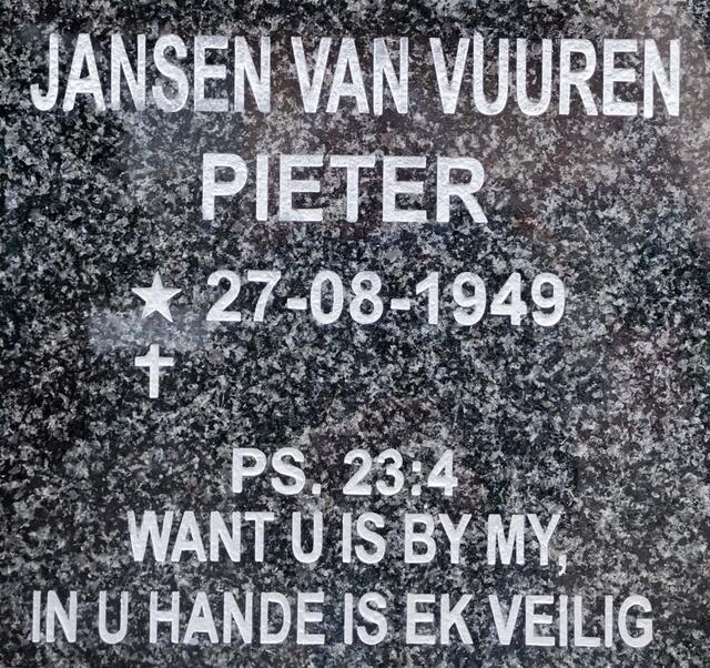 VUUREN Pieter, Jansen van 1949-