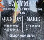 SAAYMAN Quinton 1933-2016 & Marie 1944-
