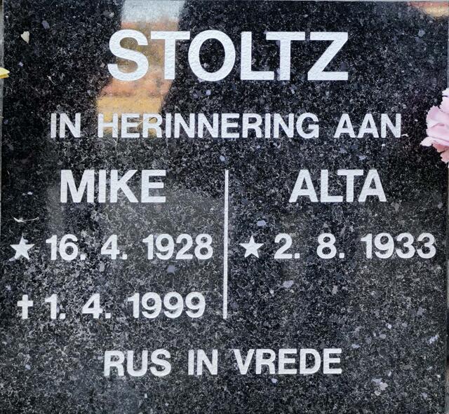 STOLTZ Mike 1928-1999 & Alta 1933-
