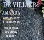 VILLIERS Amanda, de 1952-2015