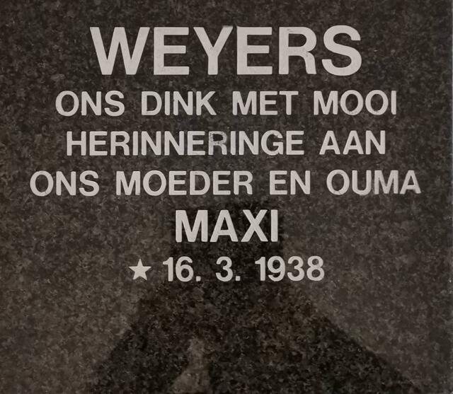 WEYERS Maxi 1938-