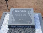 BADENHORST David Frederik 1940-2006