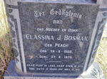 BOSMAN Classina J. nee PEACH 1900-1970
