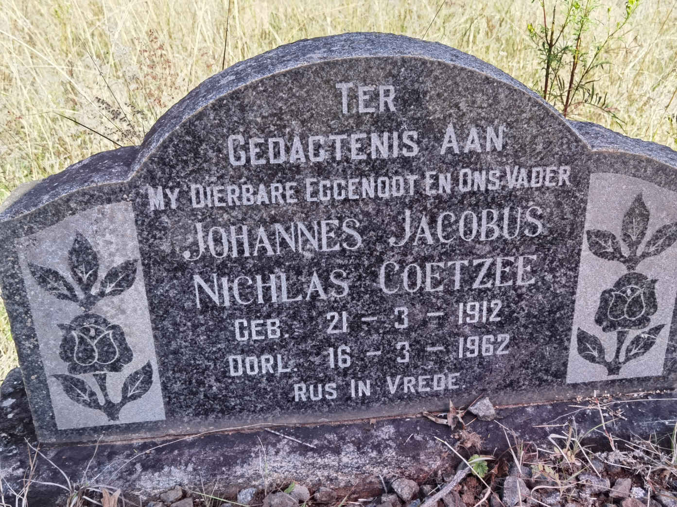 COETZEE Johannes Jacobus Nichlas 1912-1962