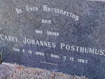 POSTHUMUS Carel Johannes 1890-1967
