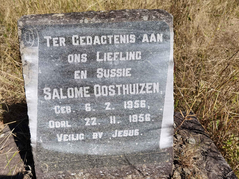 OOSTHUIZEN Salome 1956-1956