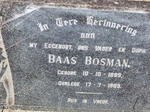 BOSMAN Baas 1899-1969