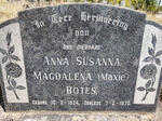 BOTES Anna Susanna Magdalena 1924-1970