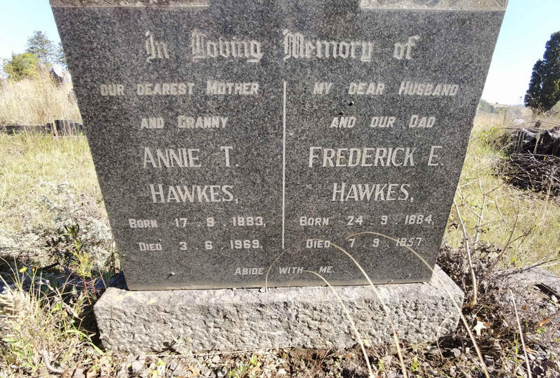 HAWKES Frederick E. 1884-1957 & Annie T. 1883-1969