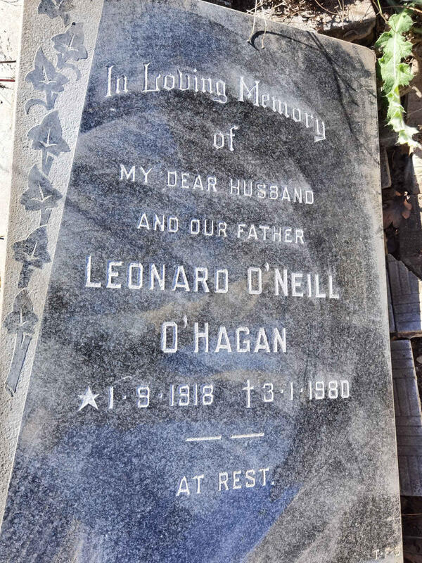 O'HAGAN Leonard O'Neill 1918-1980