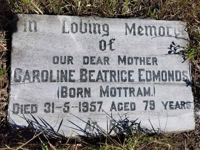 EDMONDS Caroline Beatrice nee MOTTRAM -1957