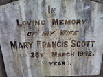 SCOTT Mary Francis -1942