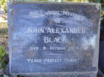 BLACK John Alexander -1924