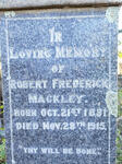 MACKLEY Robert Frederick 1881-1915