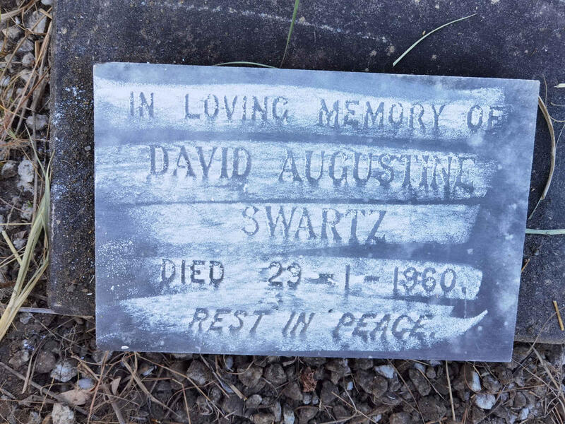 SWARTZ David Augustine -1960