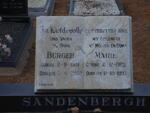 SANDENBERG Burger 1919-2002 & Marie 1925-1993