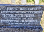 SUTTON John Keith 1932-1946