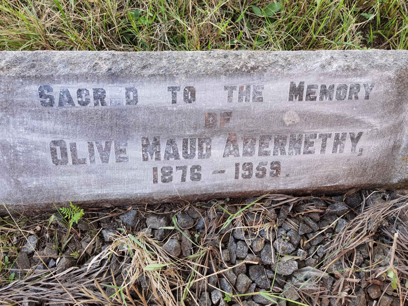 ABERNETHY Olive Maud 1876-1959