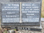 REUCK Hugo Frederick Roland, de -1968 & Violet Kathleen -1980