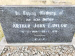 LAWLOR Arthur John 1904-1970