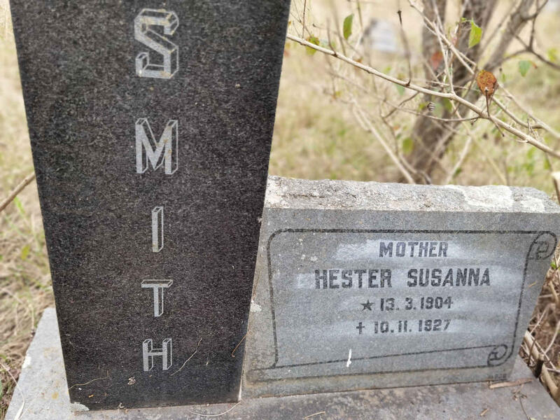 SMITH Hester Susanna 1904-1927