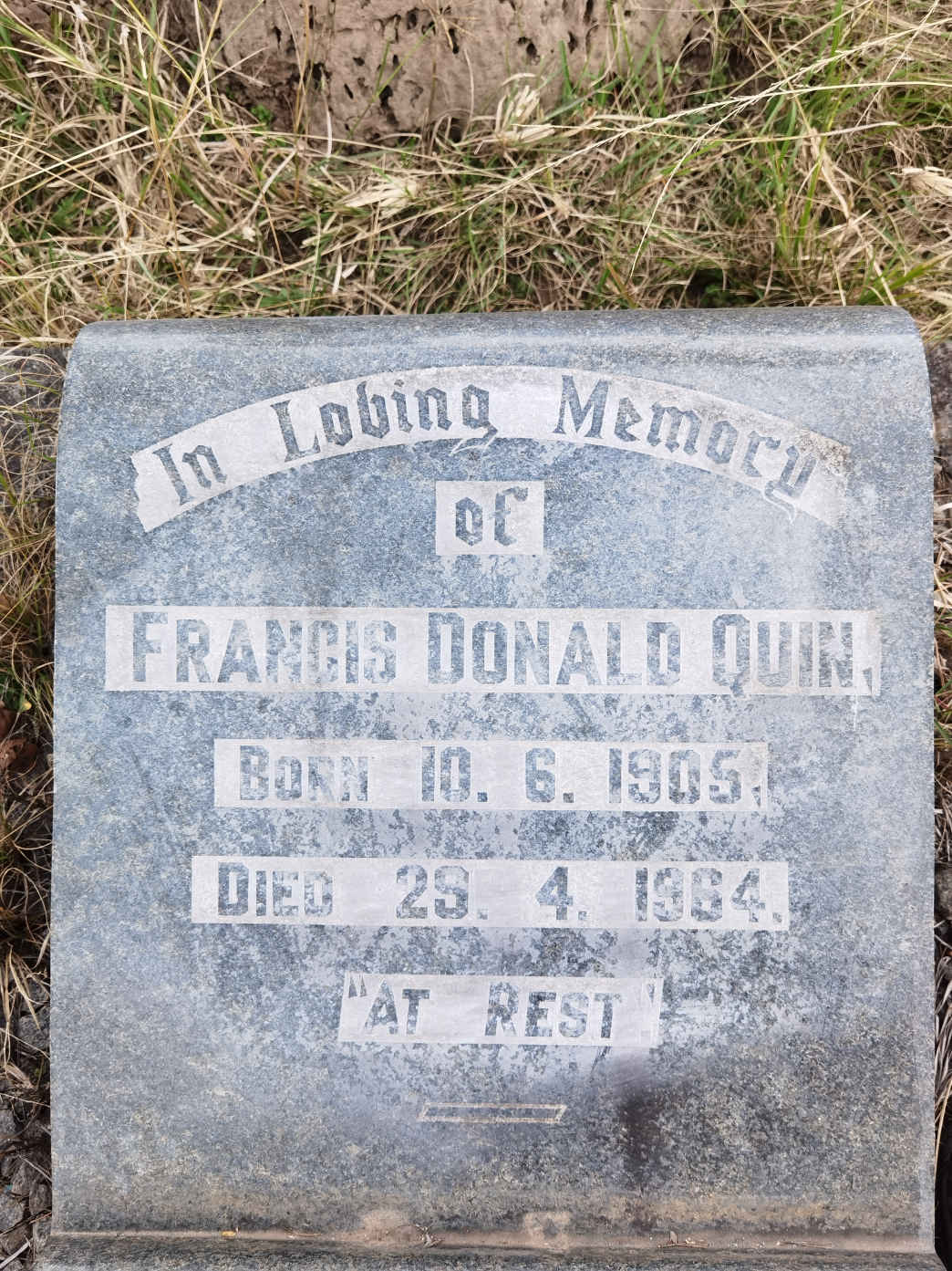 QUIN Francis Donald 1905-1964