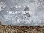 NEWING Thelma 1929-1930