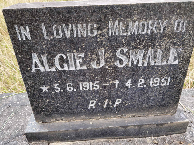 SMALE Algie J. 1915-1951