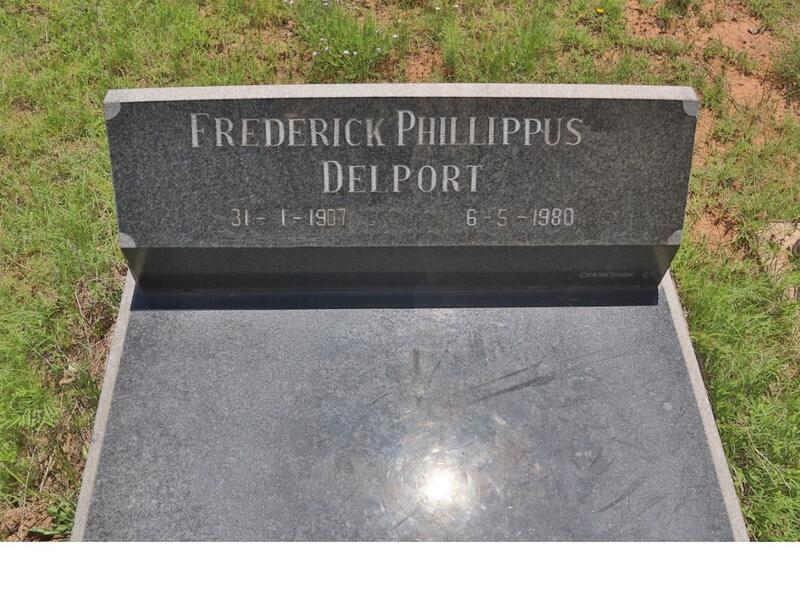 DELPORT Frederick Phillippus 1907-1980