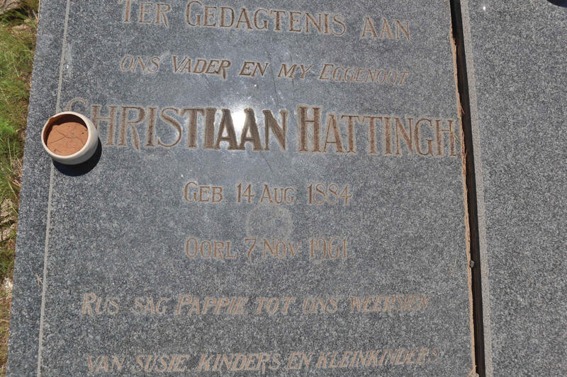 HATTINGH Christiaan 1884-1961