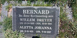 BERNARD Willem Dreyer 1930-1995 & Aletta Johanna 1928-2007