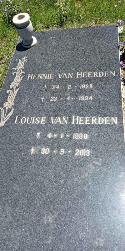HEERDEN Hennie, van 1928-1994 & Louise 1930-2013