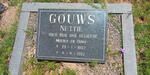 GOUWS Nettie 1907-1992